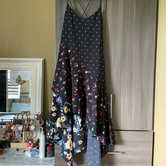 Few Moda Color-blocked Patterned Maxi Dress - Picture 2 of 16